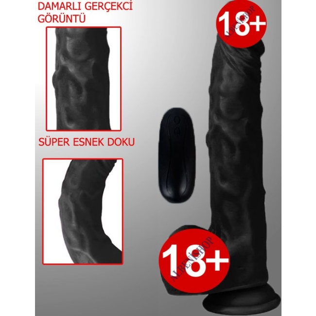 Dildo Series Siyah Hero Cm Modlu Titre Imli Strap On Realistik