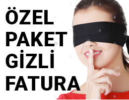 Siparişiniz Tamamen Gizli Paket ve Fatura İle Gelmektedir.