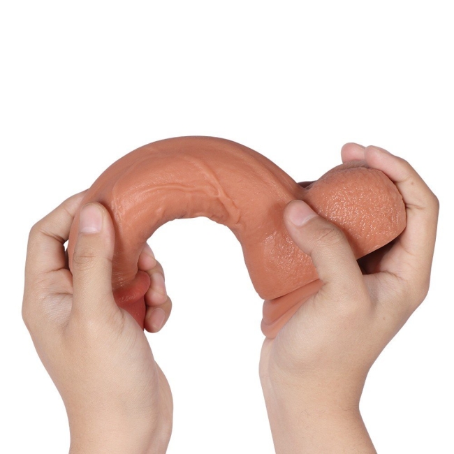 Bill Çift Katmanlı Ultra Gerçekci 23 Cm Realistik Penis Dildo