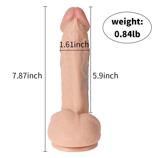 Bruce Ultra Gerçekçi Yumuşak Çift Katmanlı 20 Cm Kemerli Penis Dildo