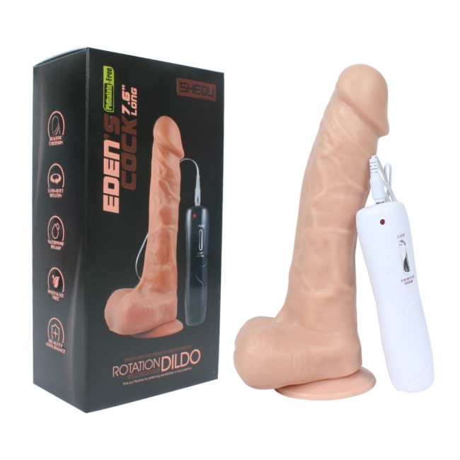 Dan 20 Cm Ultra Yumuşak Dönebilen Titreşimli Realistik Penis Dildo