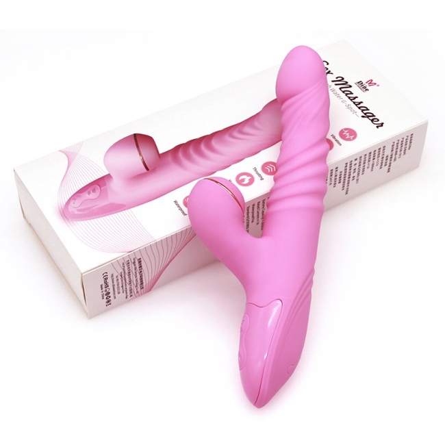 Db Arabella İleri Geri Oynar Başlı Klitoris Sıcaklık Titreşimli Vibratör