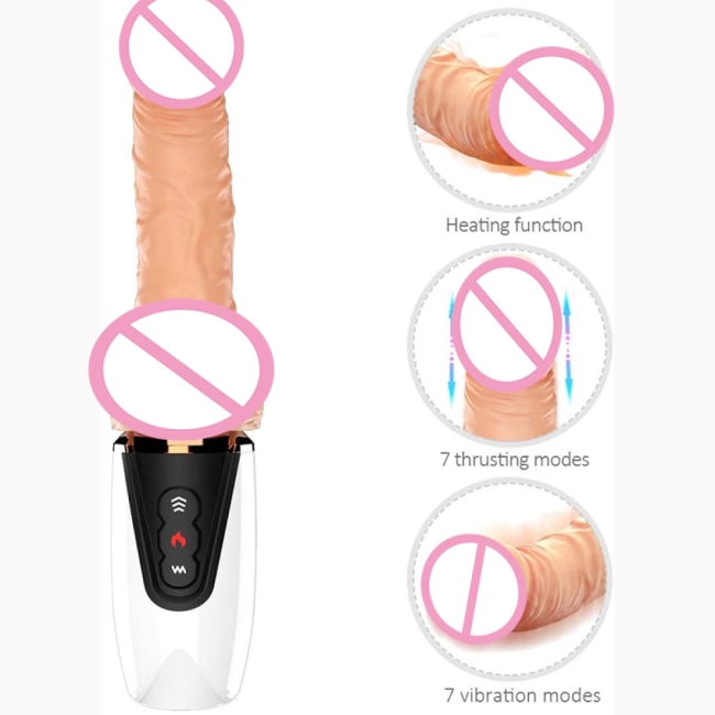 Dibe 7 Modlu İleri Geri Yapabilen ve Titreşimli Isınabilen Penis Vibratör