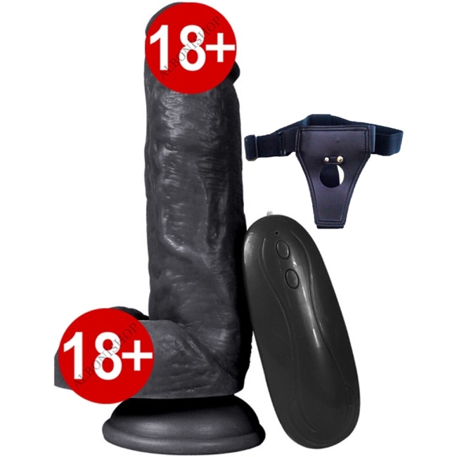 Dildo Series 15 Cm 10 Modlu Belden Bağlamalı Titreşimli Realistik Penis