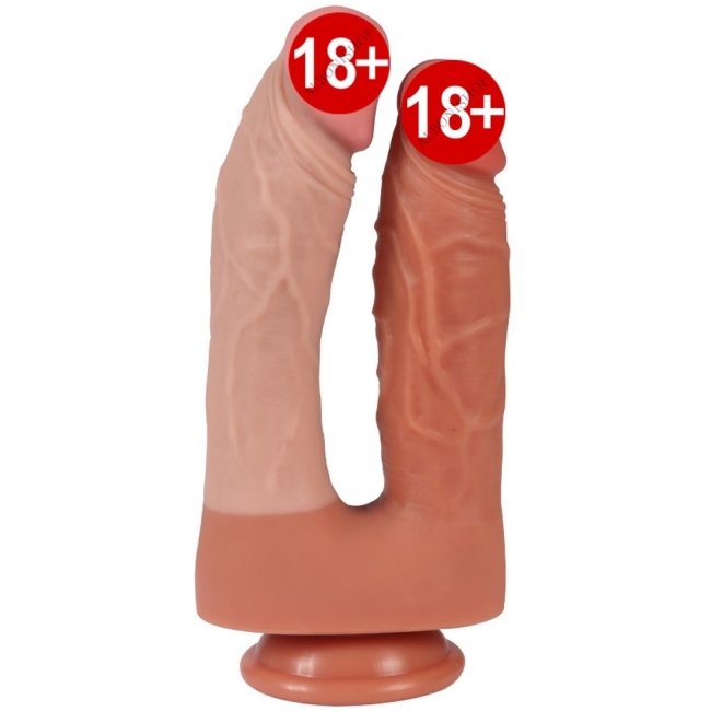 Dildo Series 21 Cm Yumuşak Esnek Realistik Double Penis