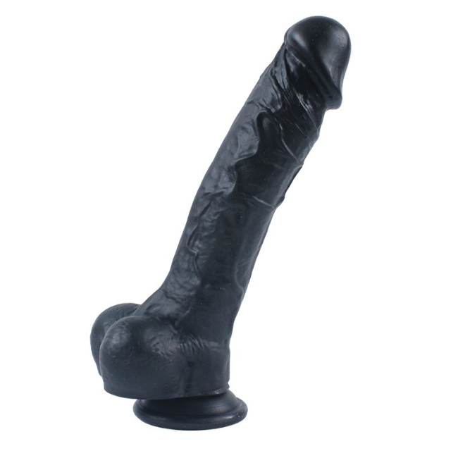 Dildo Series Siyah Adonis 17 Cm Belden Bağlamalı Realistik Penis