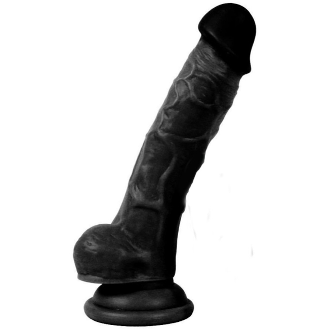 Dildo Series Siyah Adonis 18 Cm Bükülebilir Esnek Realisitk Penis