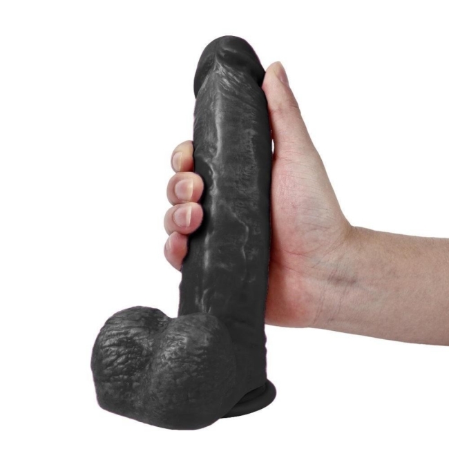 Dildo Series Siyah Wolf King 22 Cm Belden Bağlamalı Realistik Penis