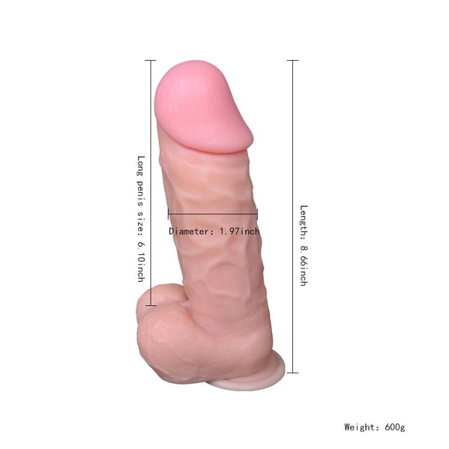 Dildo Series X-Man 22 Cm Belden Bağlamalı Penis