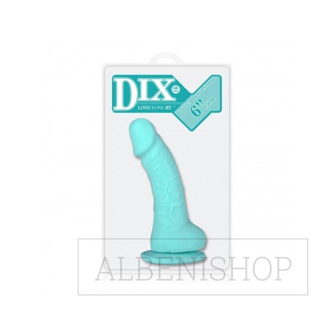 Dix Love Clone 15 cm Turkuaz Gerçekci Et Dokusunda Realistik Penis