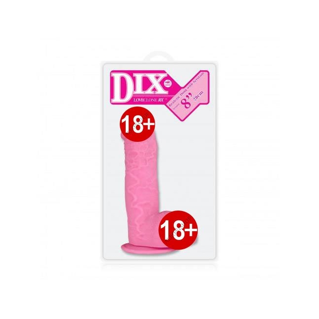 Dix Love Clone 20 cm Pembe Gerçekci Et Dokusunda Realistik Penis