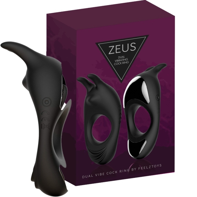 FeelzToys Zeus Çift Motorlu Titreşimli Penis Halkası
