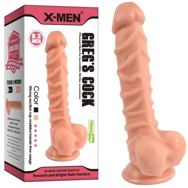 Gregs Cock 21 Cm Ekstra Damarlı Belden Bağlamalı Realistik Penis