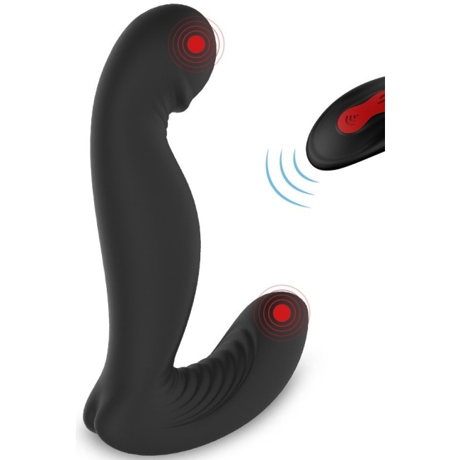 Jiggle-Rct Prostat ve G-Bölgesi Uyarıcı Kafası Dönebilen Kumandalı Lüks Vibratör