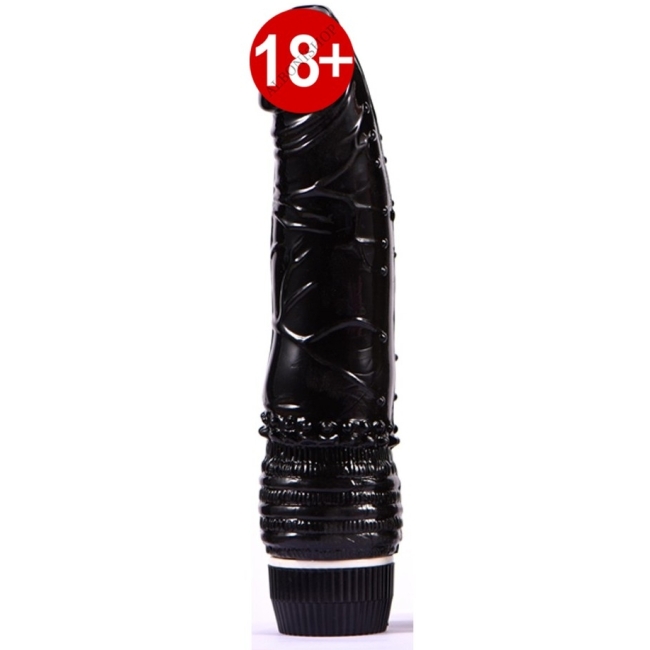 Kademeli Ayarlanabilir Güçlü Titreşimli 19 Cm Siyah Vibratör