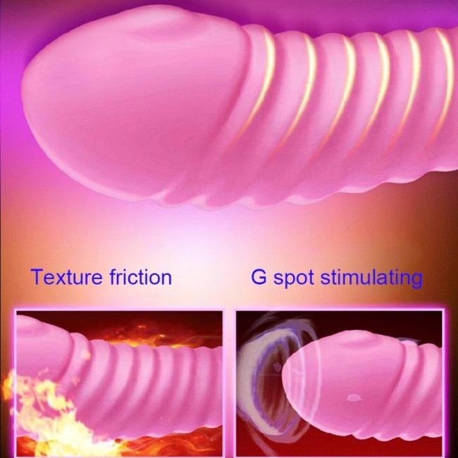 Leten G-Bölgesi ve Klitoris Uyarıcı 7 Modlu Titreşimli Dil Hareketi Yapabilen Pembe Vibratör	