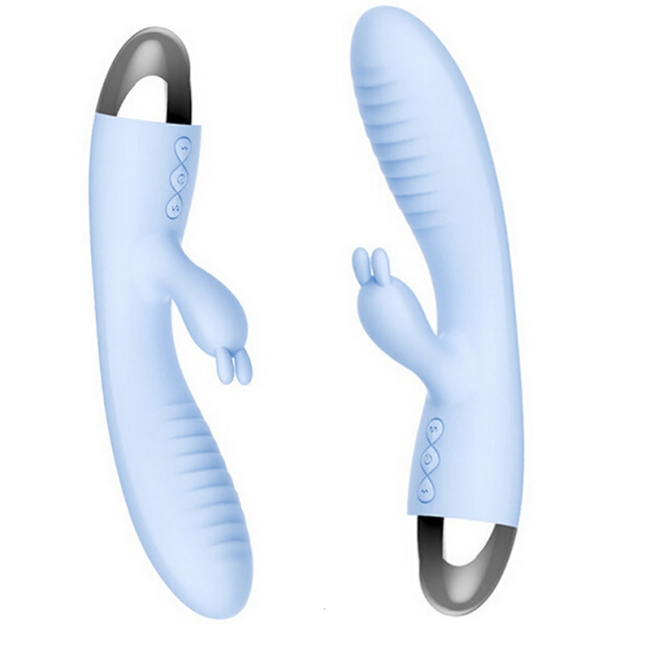 Leten Yüksek Kalite Silikon G-Bölgesi ve Klitoris Uyarıcı Şarjlı Vİbratör-Mavi