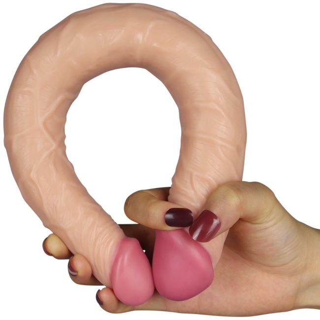 Love Toy Dev Boyutlu 37 Cm Ultra Soft Çift Başlı Realistik Penis-2214