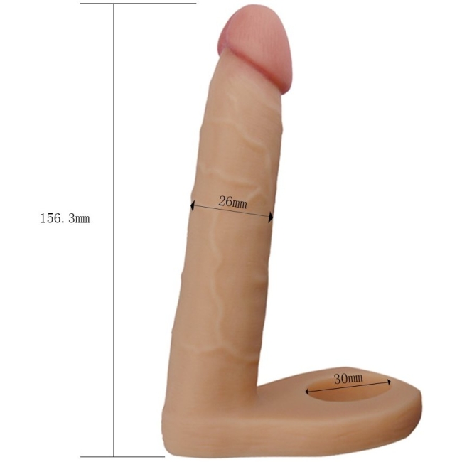 Love Toy The Ultra Soft Double Ultra Yumuşak Anal Protez Penis Çift Yönlü İlişki