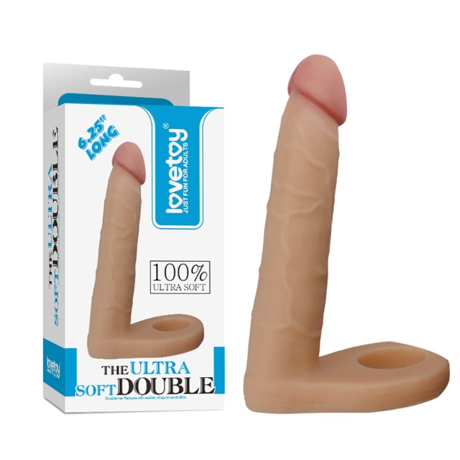 Love Toy The Ultra Soft Double Ultra Yumuşak Anal Protez Penis Çift Yönlü İlişki