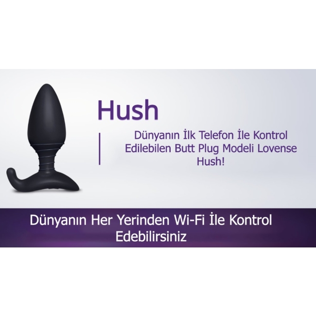 Lovense Hush Wifi İle Akıllı Telefon ve Tablet Kontrolü Sağlayan 38 Mm Anal Plug