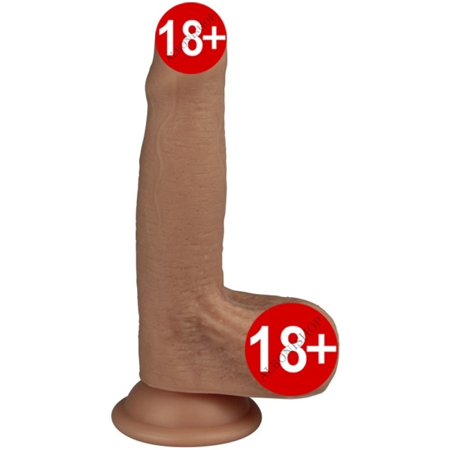 Lovetoy Nature Cock Serisi Özel Çift Katmanlı 18 cm Sünnetsiz Realistik Penis