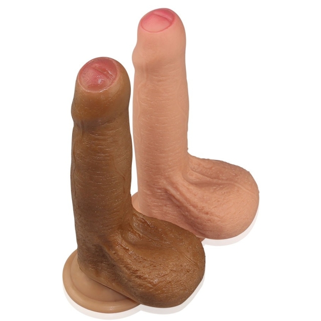 Lovetoy Nature Cock Serisi Özel Çift Katmanlı 18 cm Sünnetsiz Realistik Penis