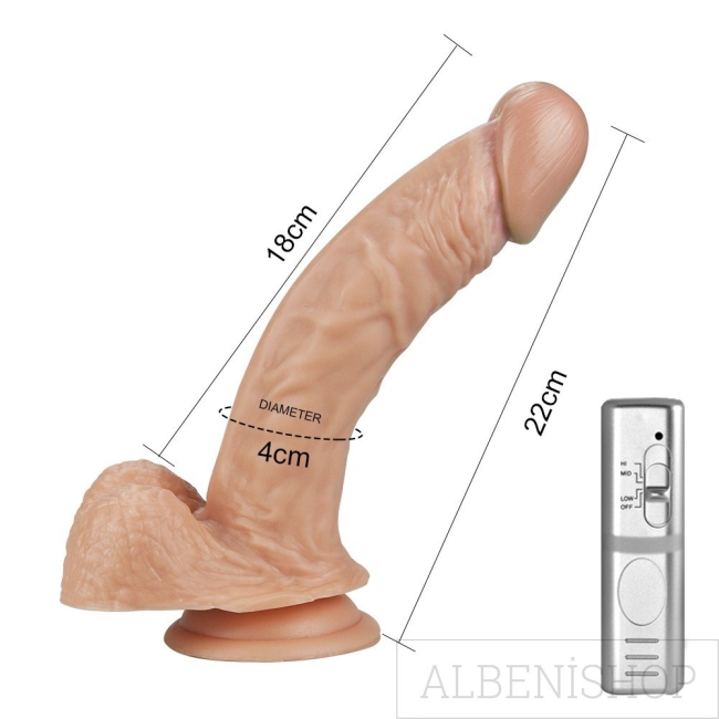 Lovetoy Real Extreme Serisi 21 cm Titreşimli Realistik Penis