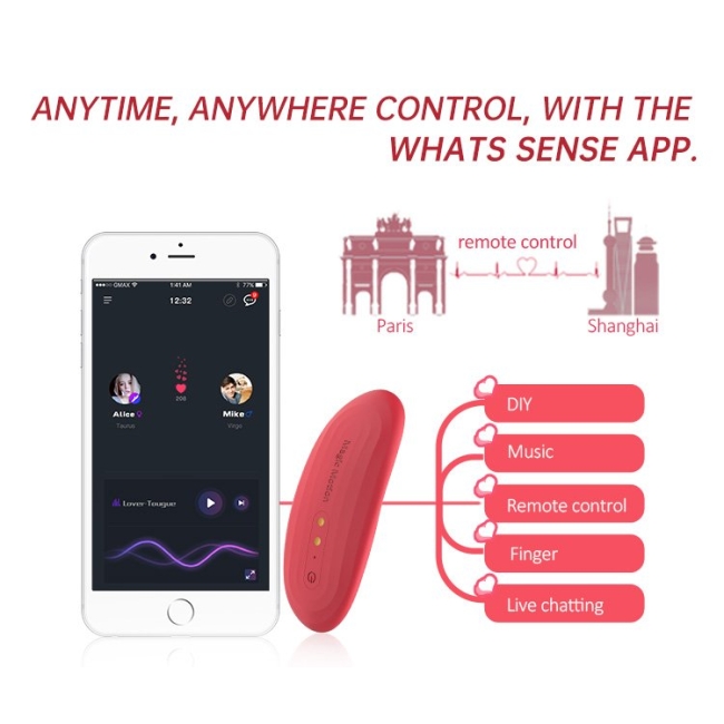 Magic Nyx Telefon Uyumlu Her Yerden Kontrol Edilebilen Giyilebilen Vibratör