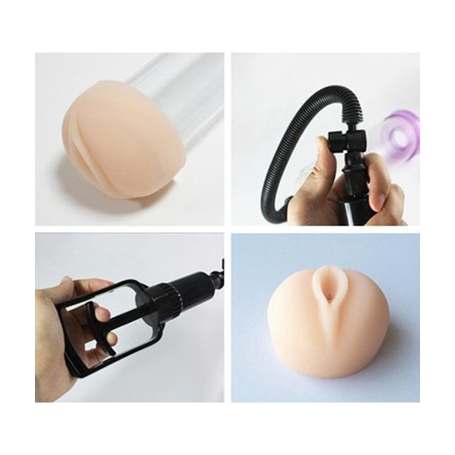 Penis Pump Vajina Başlıklı Penis Vakum Pompa 