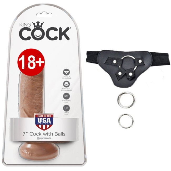 Pipedream Cock With Balls 19 Cm Damarlı Strap On Realistik Penis