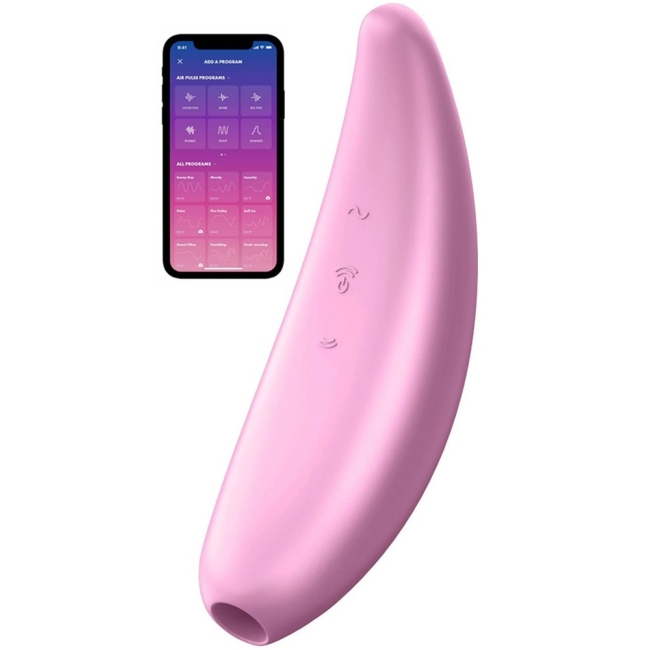 Satisfyer Curvy 3+ Pink Klitoris Stimülatörü ve App Kontrol Titreşimli Vibratör