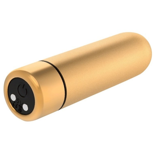 Seed-3 9 Fonksiyonlu Titreşimli Şarjlı Su Geçirmez Mini Gold Vibratör