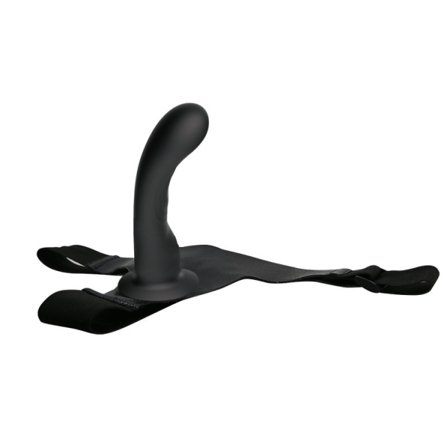 Ultra Özel Slikon 16 Cm Belden Bağlamalı Siyah Strap On Dildo