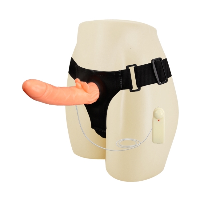 Ultra Passıonate Harness Vajina Girişli Titreşimli İçi Dolu Protez Penis Vibratör