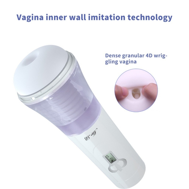 Wowyes B10 Şarjlı Titreşimli İleri Geri Hareketli Otomatik Sesli Vajina Mastürbatör